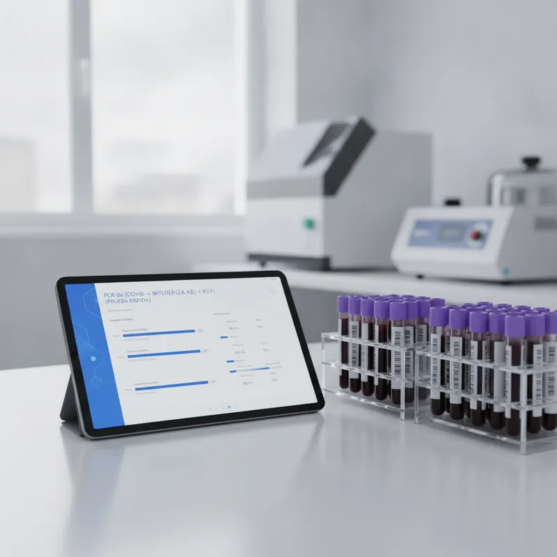 PCR de (COVID + INFLUENZA AB) + RSV (PRUEBA RÁPIDA) en QCV Laboratorios — Biología Molecular. Estudio de laboratorio clínico con resultados rápidos en San Nicolás de los Garza y Monterrey, N.L.