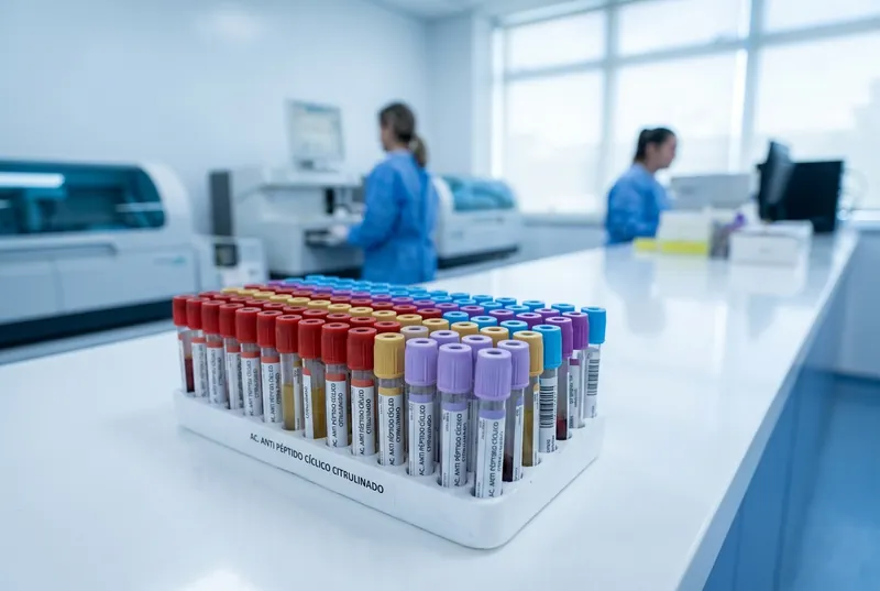 AC. ANTI PÉPTIDO CÍCLICO CITRULINADO en QCV Laboratorios — Hormonas e Inmunología. Estudio de laboratorio clínico con resultados rápidos en San Nicolás de los Garza y Monterrey, N.L.