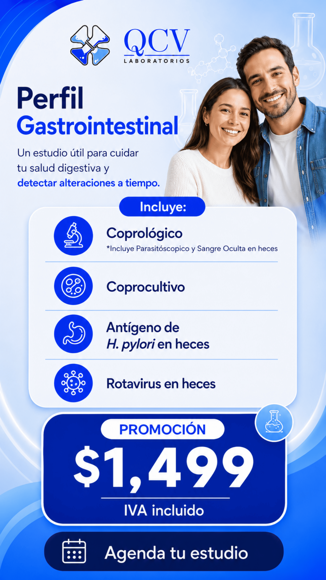 Perfil Gastrointestinal — Promoción $1,499 IVA incluido