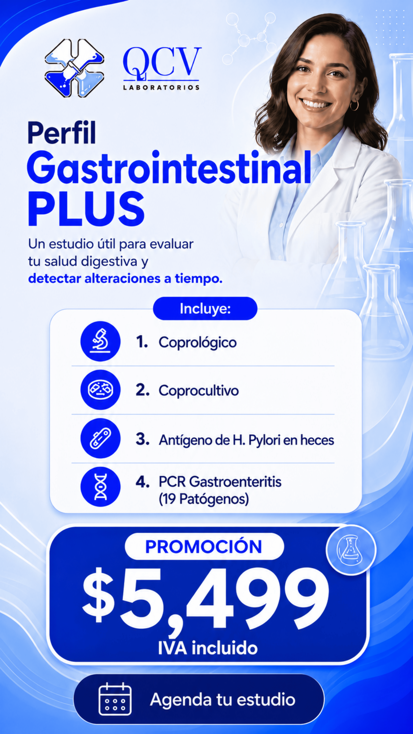Perfil Gastrointestinal PLUS — Promoción $5,499 IVA incluido