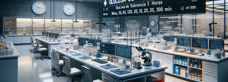 GLUCOSA, CURVA DE TOLERANCIA 5 HORAS (BASAL, 30, 60, 120, 180, 240, 300 MIN)